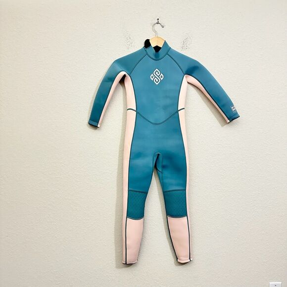 SEASKIN Wetsuit Blue Koi Back Zip 3mm Surfing Diving Swimming
